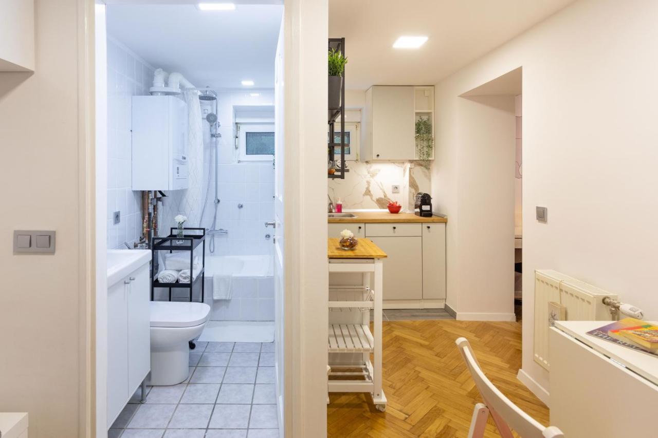 Апартаменты Modern Studio Near British Square Загреб Экстерьер фото